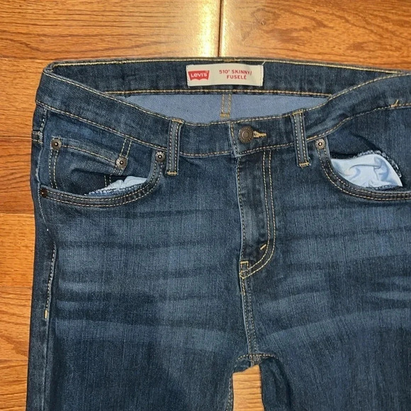 Levi’s strauus blue skinny  5/10 men boys jeans - Picture 3 of 11